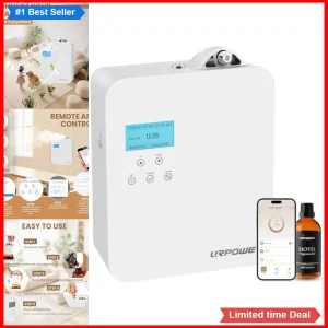 Essential Oil Diffuser 3000 Sq Ft Waterless Nebulizing Cold Air Scent HVAC App