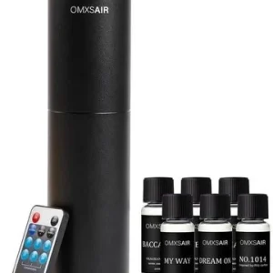 Waterless Scent Diffuser for Home, Essential Oil Nebulizing Diffuser with 6 Hote